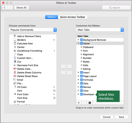 excel macro command button for mac